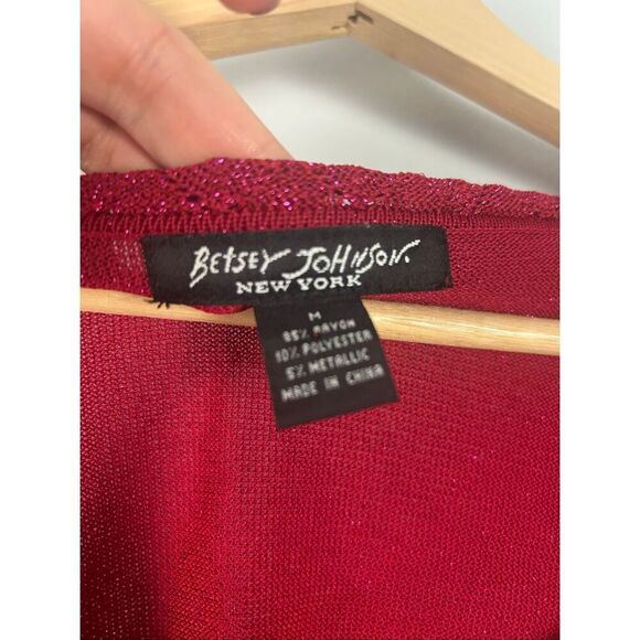 Vintage Y2K Betsey Johnson Button Front Cardigan Sweater - Picture 3 of 8